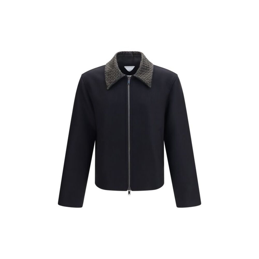 Bottega Veneta Men Structured Wool Double-Breasted Jacket